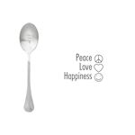 One Message Spoon Peace Love Happiness