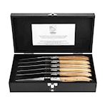 Luxury Line Steak knives Oak wood Stonewash