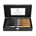 Luxury Line Steak knives Olive wood
