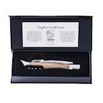 Luxury Line Pocket knife with Corkscrew Olive wood