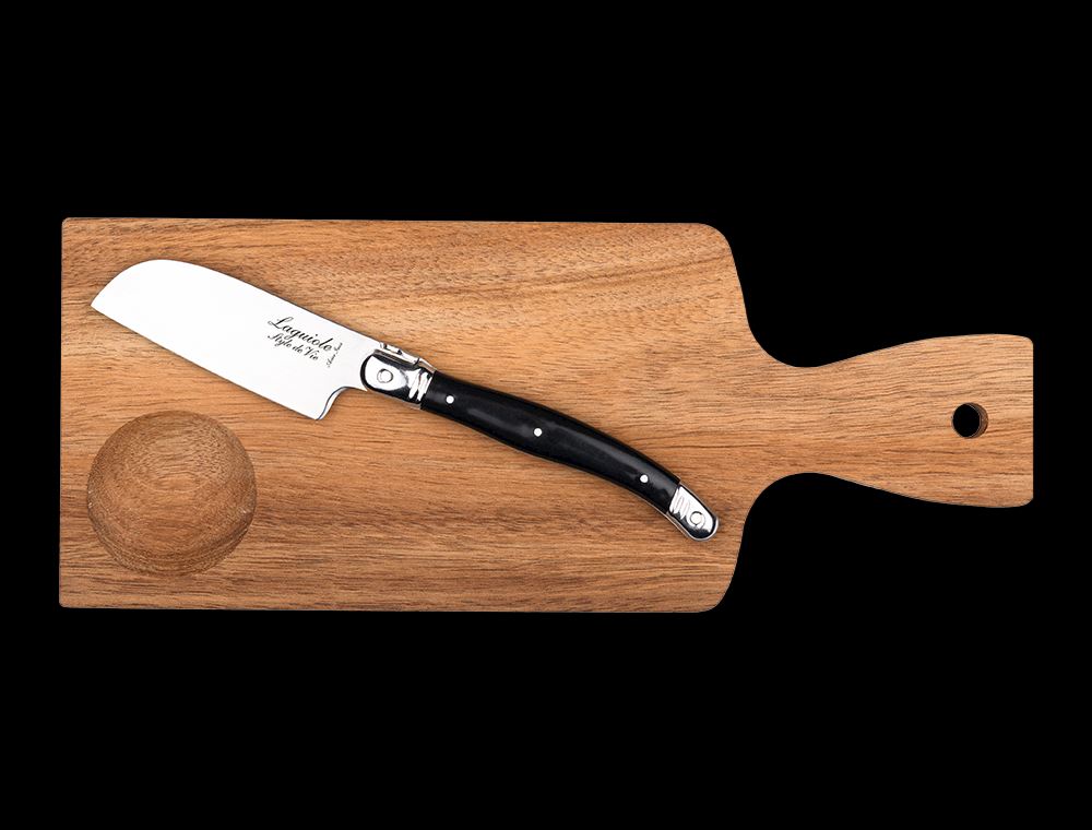 Laguiole Style de Vie Santoku Knife Olive Wood With Cutting Board